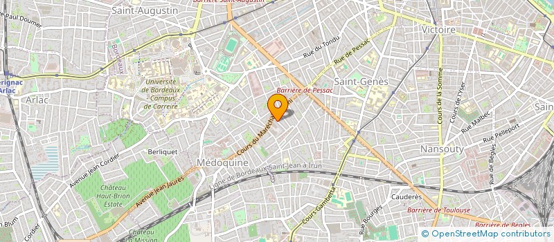 localisation de l'entreprise SCI NOTRE DAME  TALENCE