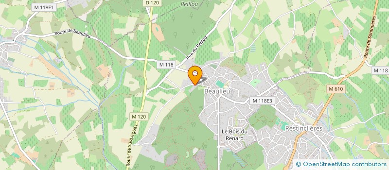 localisation de l'entreprise SCI NOTRE DAME à BEAULIEU