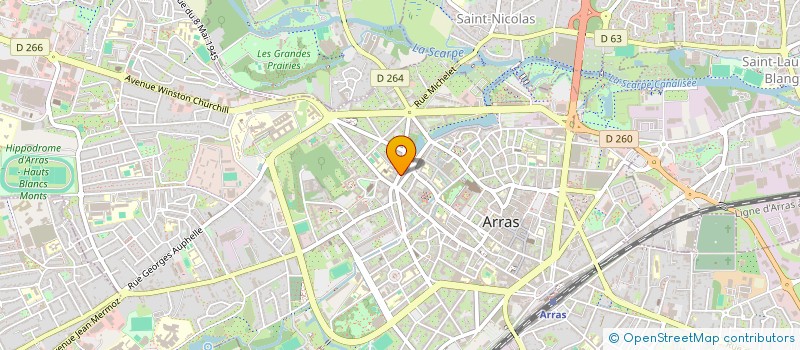 localisation de l'entreprise SCI NOTRE DAME à ARRAS