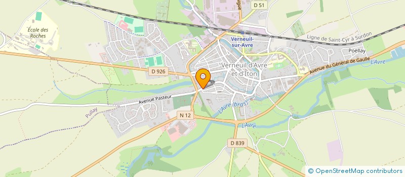 localisation de l'entreprise SCI NOTRE DAME  VERNEUIL D'AVRE ET D'ITON