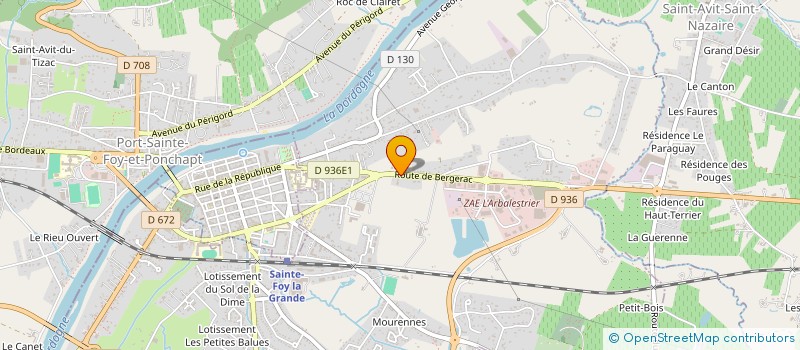 localisation de l'entreprise SCI NOTRE DAME  PINEUILH