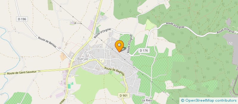 localisation de l'entreprise SCI NOTRE DAME DE L'OST à BARJAC