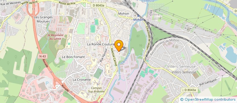 localisation de l'entreprise SCI NOTRE DAME DE LA GARDE  CHARLEVILLE-MEZIERES