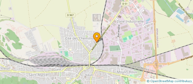 localisation de l'entreprise SCI NOTRE DAME DE LIESSE à LAON