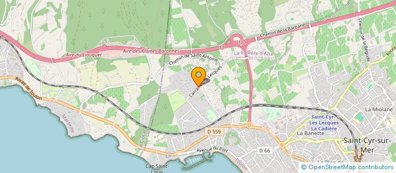 localisation de l'entreprise SCI NOTRE DAME DE MENILMONTANT à SAINT-CYR-SUR-MER
