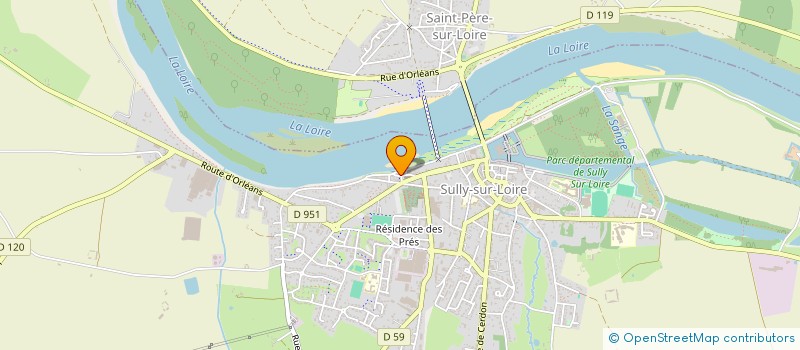 localisation de l'entreprise SCI NOTRE DAME DES LOGES  SULLY-SUR-LOIRE