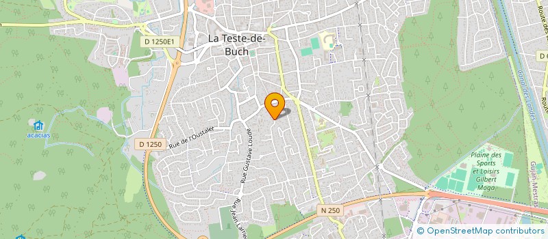 localisation de l'entreprise SCI NOTRE DAME DES MONTS à LA TESTE-DE-BUCH