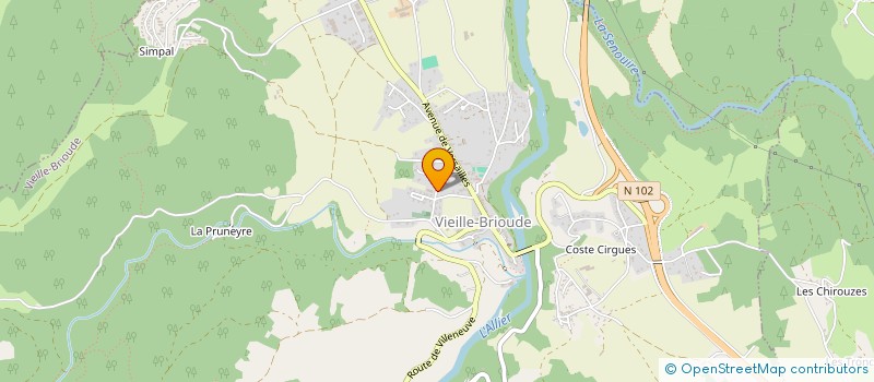 localisation de l'entreprise SCI NOTRE DAME DES PRES  VIEILLE-BRIOUDE
