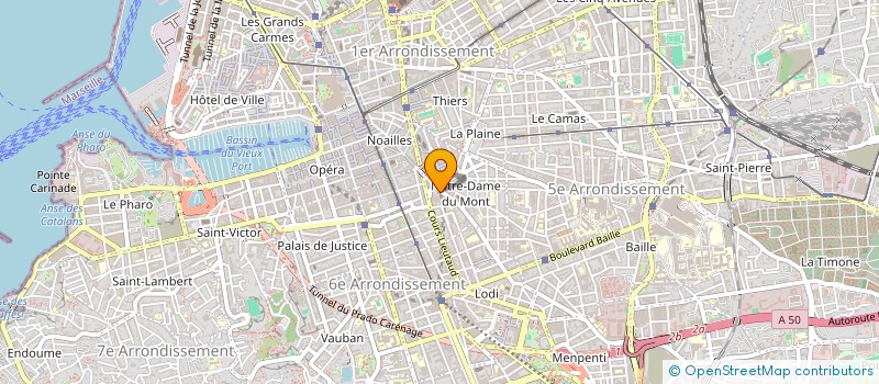 localisation de l'entreprise SCI NOTRE DAME DU MONT à MARSEILLE