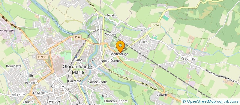 localisation de l'entreprise SCI NOTRE DAME MARCADET  OLORON-SAINTE-MARIE