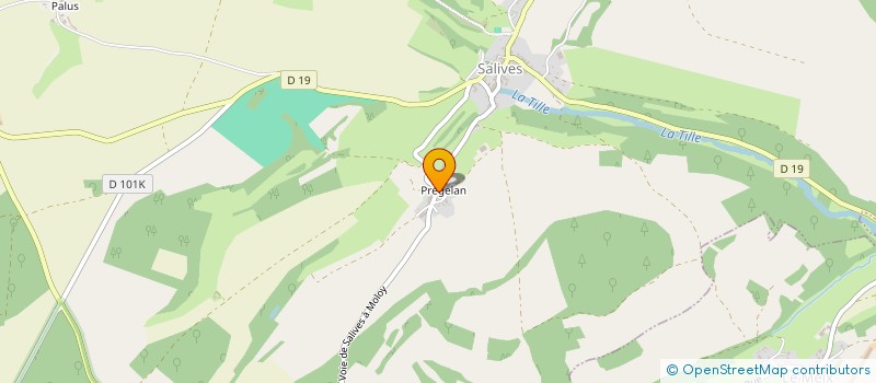 localisation de l'entreprise SCI NOTRE HISTOIRE  SALIVES