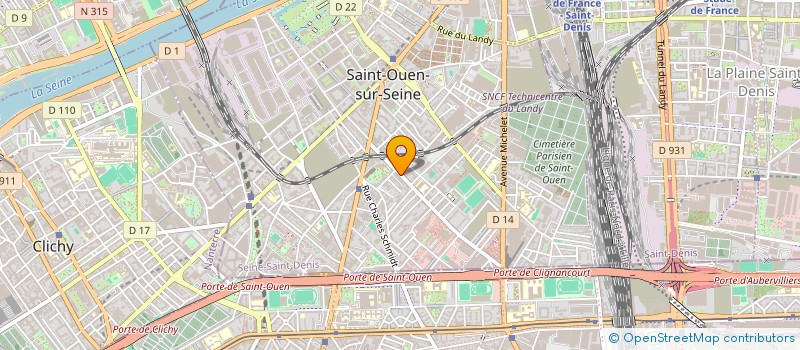 localisation de l'entreprise SCI NOTRE MAISON à SAINT-OUEN-SUR-SEINE