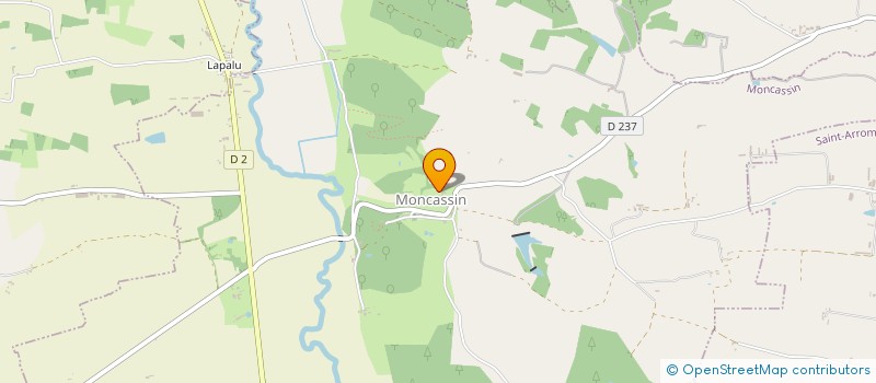 localisation de l'entreprise SCI NOTRE PELLIER  MONCASSIN