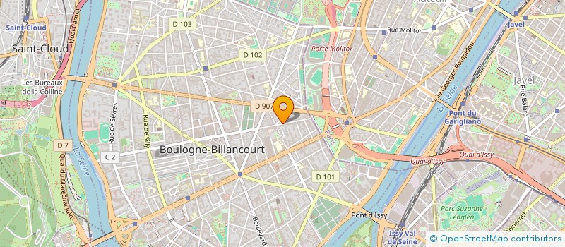 localisation de l'entreprise SCI NOTREC à BOULOGNE-BILLANCOURT