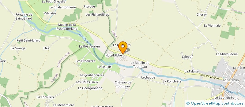 localisation de l'entreprise SCI NOTZ L ABBE à MARTIZAY