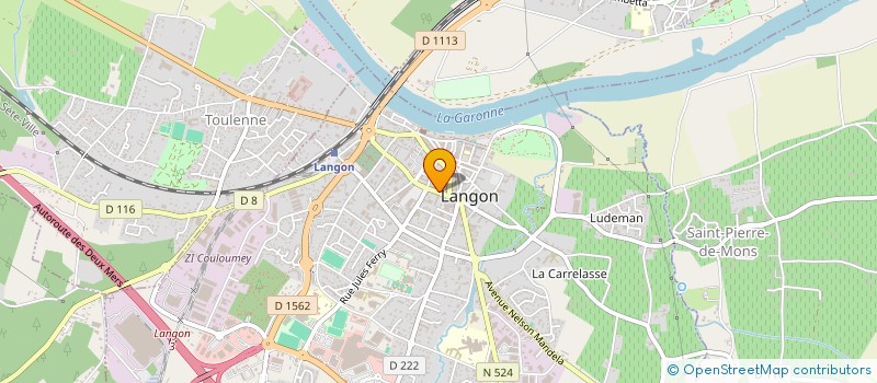 localisation de l'entreprise SCI NOUAILLES à LANGON