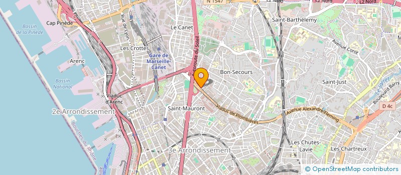 localisation de l'entreprise SCI NOUDAM à MARSEILLE