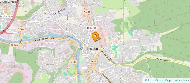 localisation de l'entreprise SCI NOUGARO  AUDINCOURT