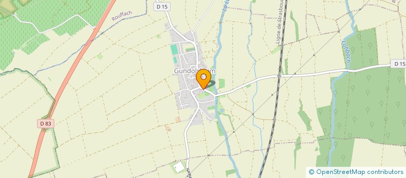 localisation de l'entreprise SCI NOUGATINE  GUNDOLSHEIM