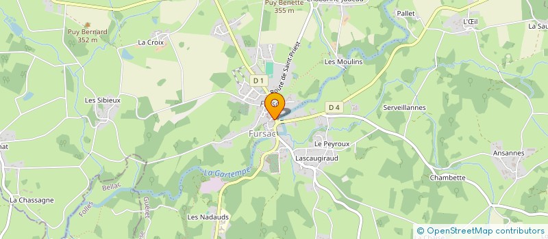 localisation de l'entreprise SCI NOUGIER INVESTISSEMENT à FURSAC