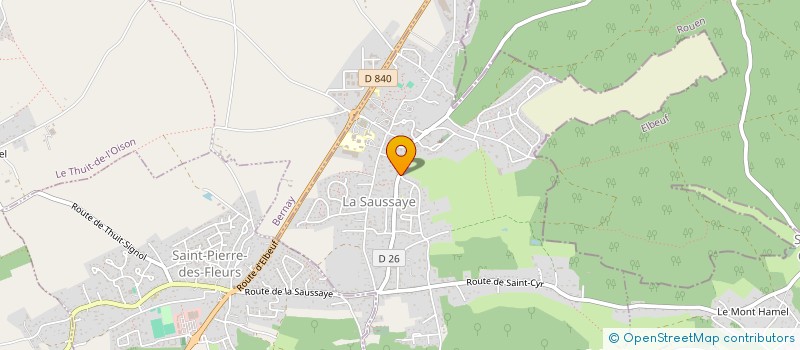 localisation de l'entreprise SCI NOUHAUD  LA SAUSSAYE