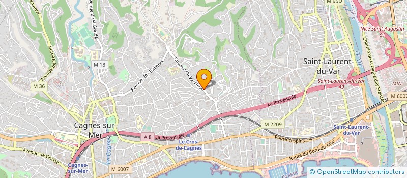 localisation de l'entreprise SCI NOUMEA à CAGNES-SUR-MER