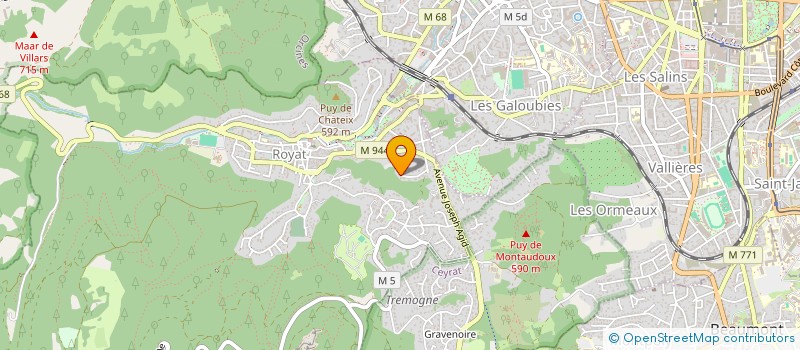 localisation de l'entreprise SCI NOUNAVIC  ROYAT