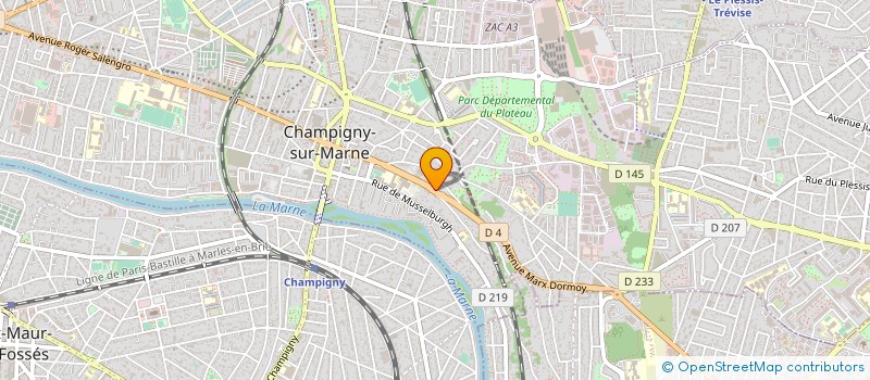 localisation de l'entreprise SCI NOUNE PATRIMOINE  CHAMPIGNY-SUR-MARNE