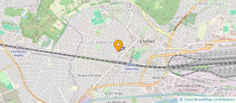 localisation de l'entreprise SCI NOUNOI 77  CHELLES