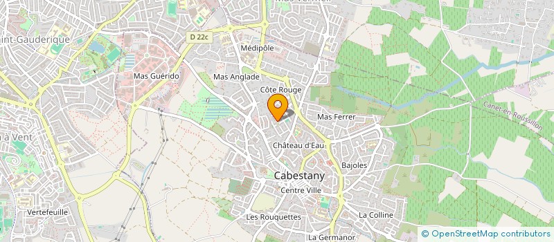 localisation de l'entreprise SCI NOUNOU  CABESTANY