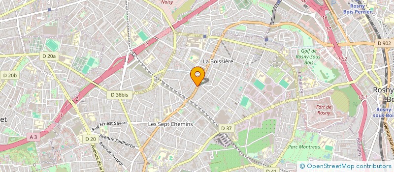 localisation de l'entreprise SCI NOUR à MONTREUIL
