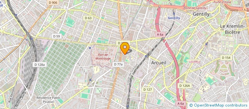 localisation de l'entreprise SCI NOUR  ARCUEIL