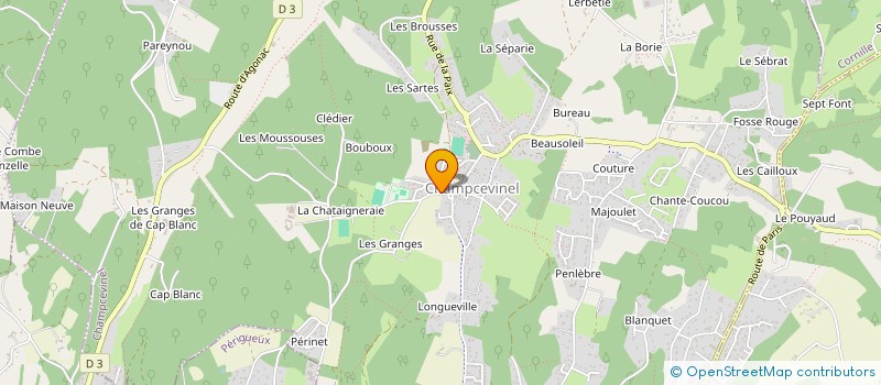 localisation de l'entreprise SCI NOUR  CHAMPCEVINEL