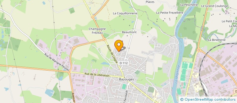 localisation de l'entreprise SCI NOURI  CHATEAU-GONTIER-SUR-MAYENNE