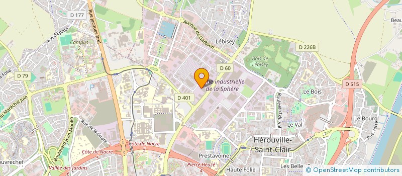localisation de l'entreprise SCI NOURRISSON  HEROUVILLE-SAINT-CLAIR