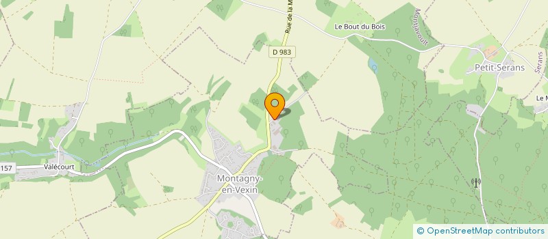 localisation de l'entreprise SCI NOURTIER  MONNEVILLE