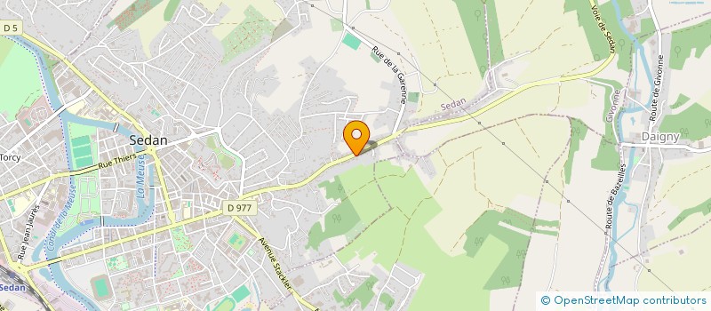 localisation de l'entreprise SCI NOUS 5  SEDAN