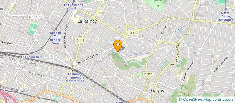 localisation de l'entreprise SCI  NOUS SEPT  GAGNY