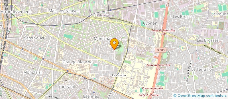 localisation de l'entreprise SCI NOUSAM  LYON