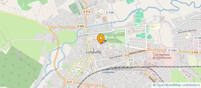 localisation de l'entreprise SCI NOUSDEUX  LUNEVILLE