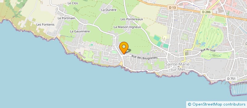 localisation de l'entreprise SCI NOUTREV  PORNIC