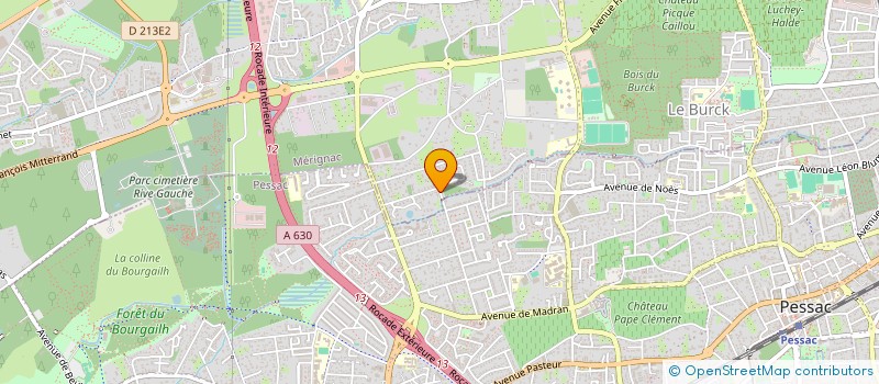 localisation de l'entreprise SCI NOUVEAU DEPART  MERIGNAC