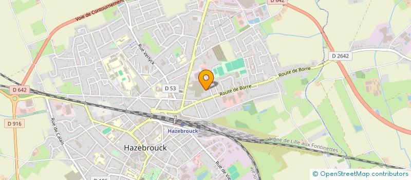 localisation de l'entreprise SCI NOUVEAU MONDE  HAZEBROUCK