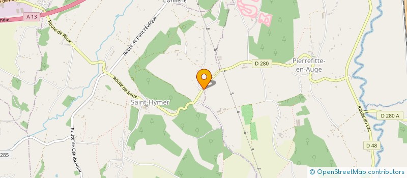 localisation de l'entreprise SCI NOUVEAU MONDE  PIERREFITTE-EN-AUGE