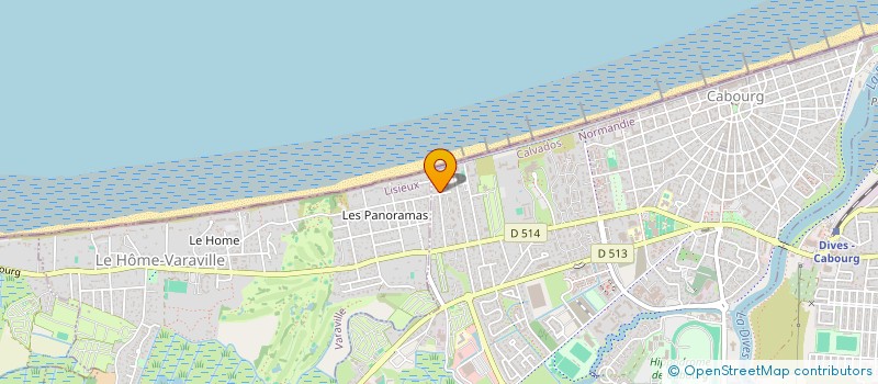 localisation de l'entreprise SCI NOUVEL HORIZON 27-14  CABOURG