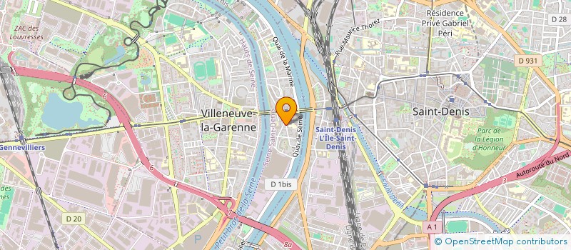 localisation de l'entreprise SCI NOUVELLE 31 RUE DU BOCAGE  L'ILE-SAINT-DENIS