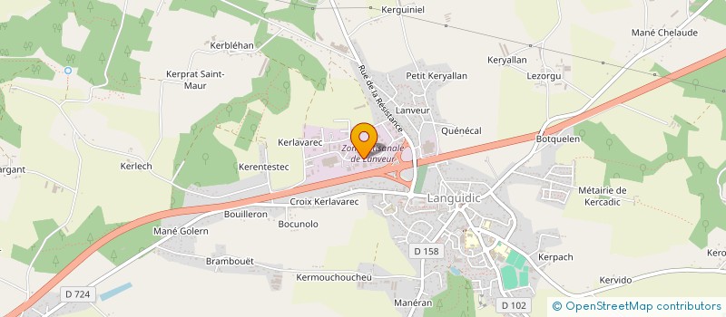 localisation de l'entreprise SCI NOUVELLE  LANGUIDIC