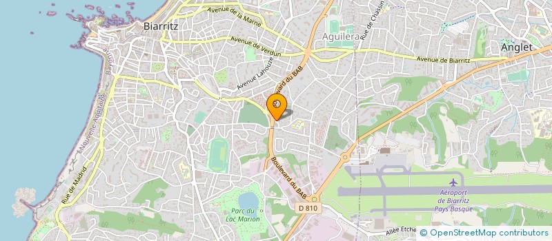 localisation de l'entreprise SCI NOUVELLE BAB CARDIO à BIARRITZ