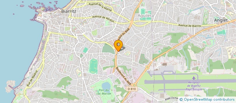 localisation de l'entreprise SCI NOUVELLE CARDIO SAINT PIERRE D'IRUBE à BIARRITZ
