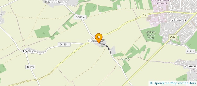 localisation de l'entreprise SCI NOUVELLE DE L ARCHE DE LA BORNE à GARANCIERES-EN-DROUAIS